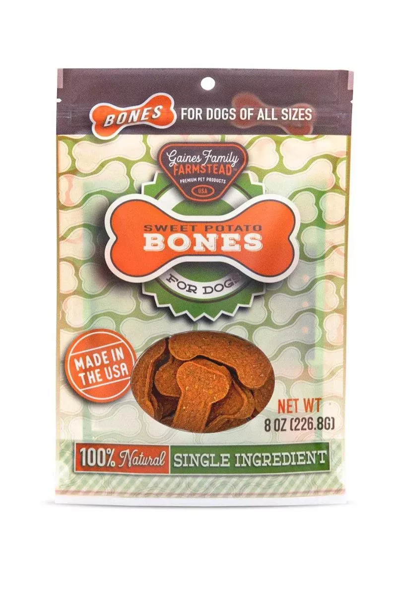 gaines-family-farmstead-dog-treats-sweet-potato-bones-8-oz Gaines Family Farmstead Dog Treats Sweet Potato Bones 8 oz