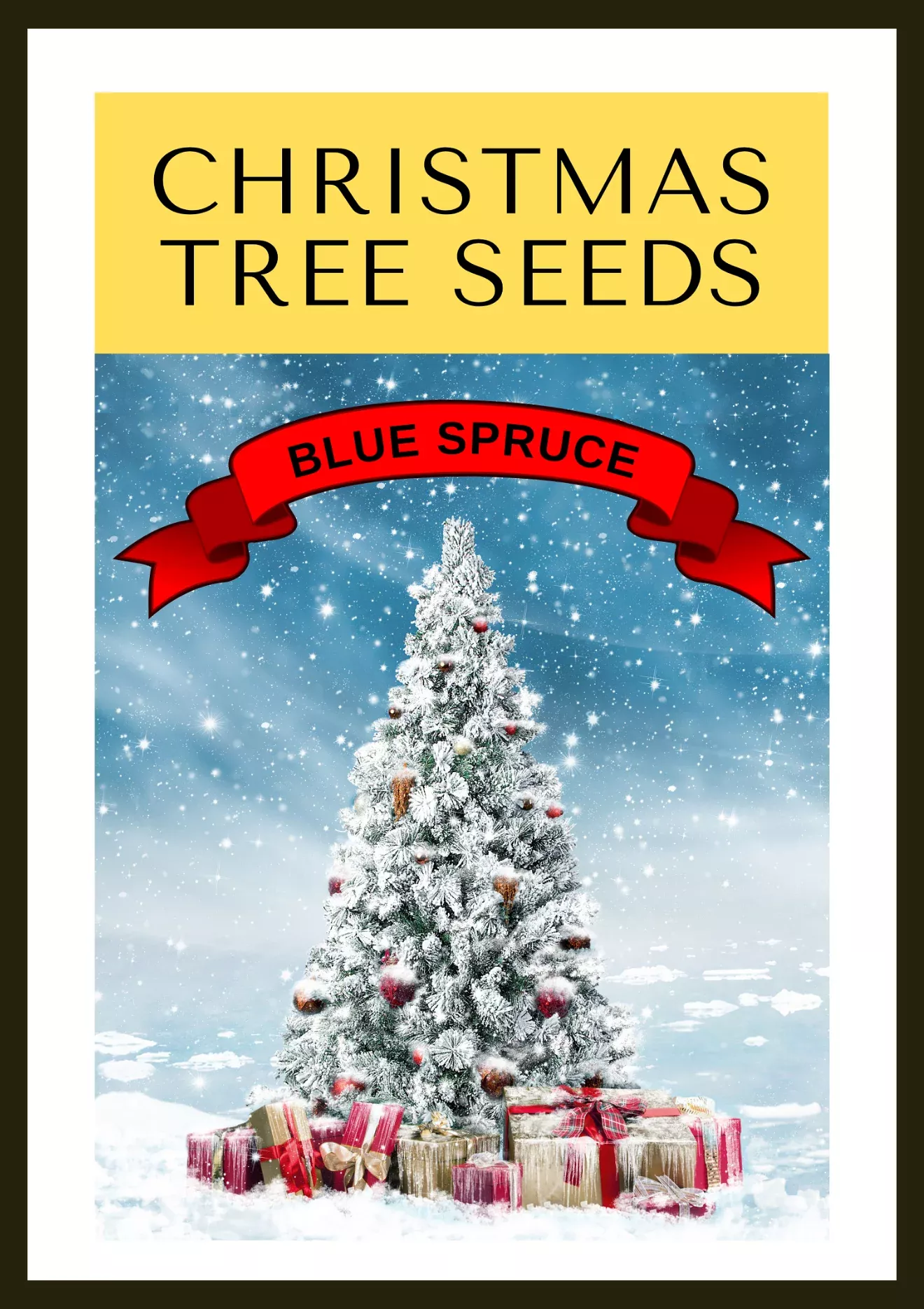 grow-your-own-christmas-tree-colorado-blue-spruce-picea-pungens-glauca-gift-pack Grow Your Own CHRISTMAS TREE - Colorado Blue Spruce ( Picea Pungens Glauca ) Gift Packet of Tree Seeds
