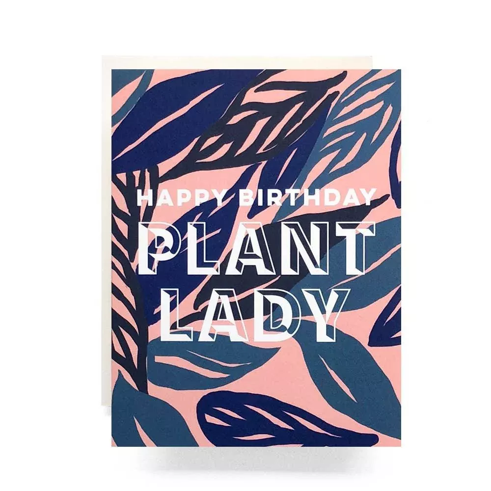 happy-birthday-plant-lady-card "Happy Birthday Plant Lady" Card