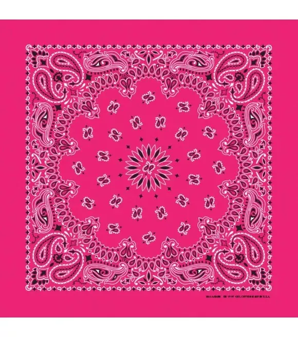 Hav-A-Hank, Neon Pink Traditional Paisley Bandana
