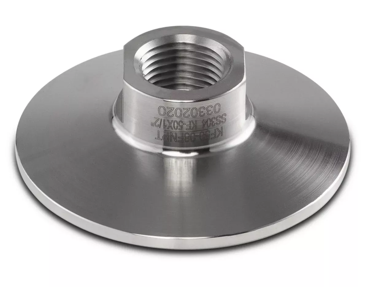 kf-50-stainless-steel-fnpt-end-cap KF-50 Stainless Steel FNPT End Cap