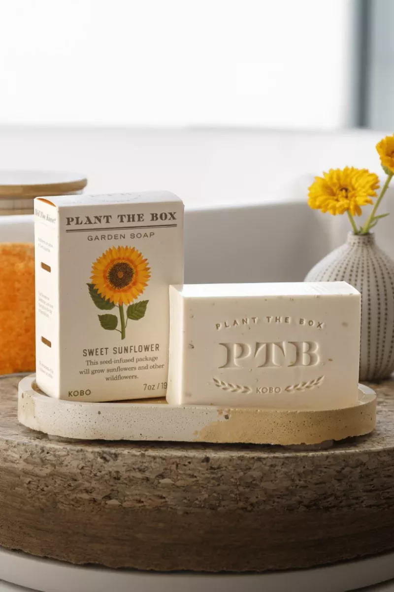 kobo-sweet-sunflower-plant-box-bar-soap Kobo Sweet Sunflower Plant The Box Bar Soap