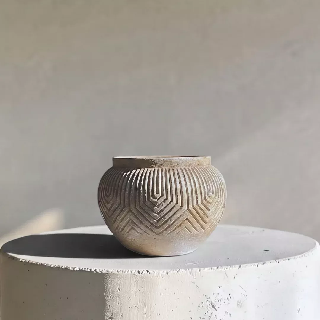 linden-concrete-vessel-natural-sandstone-or-rustic-umber-8-d-x-6-h Linden Concrete Vessel Natural Sandstone or Rustic Umber, 8"D X 6"H
