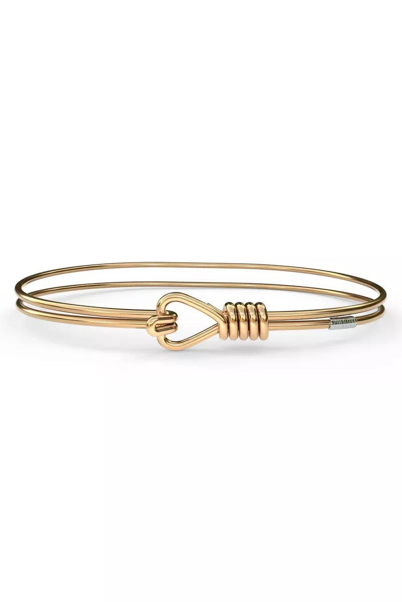 livy-love-knot-bangle-large-platinum-gold &Livy Love Knot Bangle Large Platinum Gold
