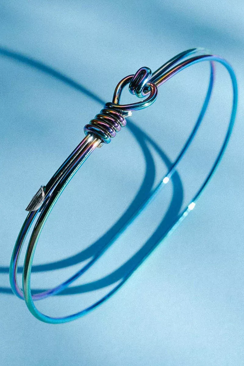 livy-love-knot-bangle-large-spectra &Livy Love Knot Bangle Large Spectra