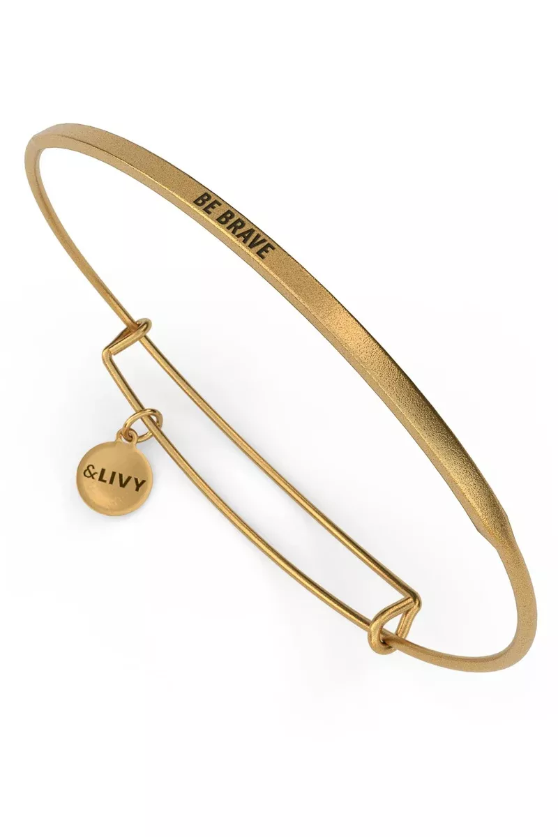 livy-posy-bracelet-be-brave-antique-gold &Livy Posy Bracelet Be Brave Antique Gold