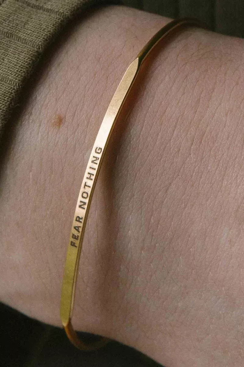livy-posy-bracelet-fear-nothing-antique-gold &Livy Posy Bracelet Fear Nothing Antique Gold