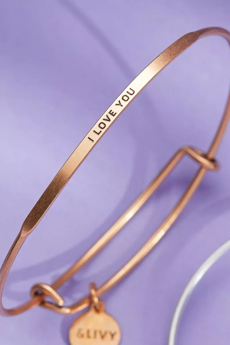 livy-posy-bracelet-i-love-you-antique-gold &Livy Posy Bracelet I Love You Antique Gold