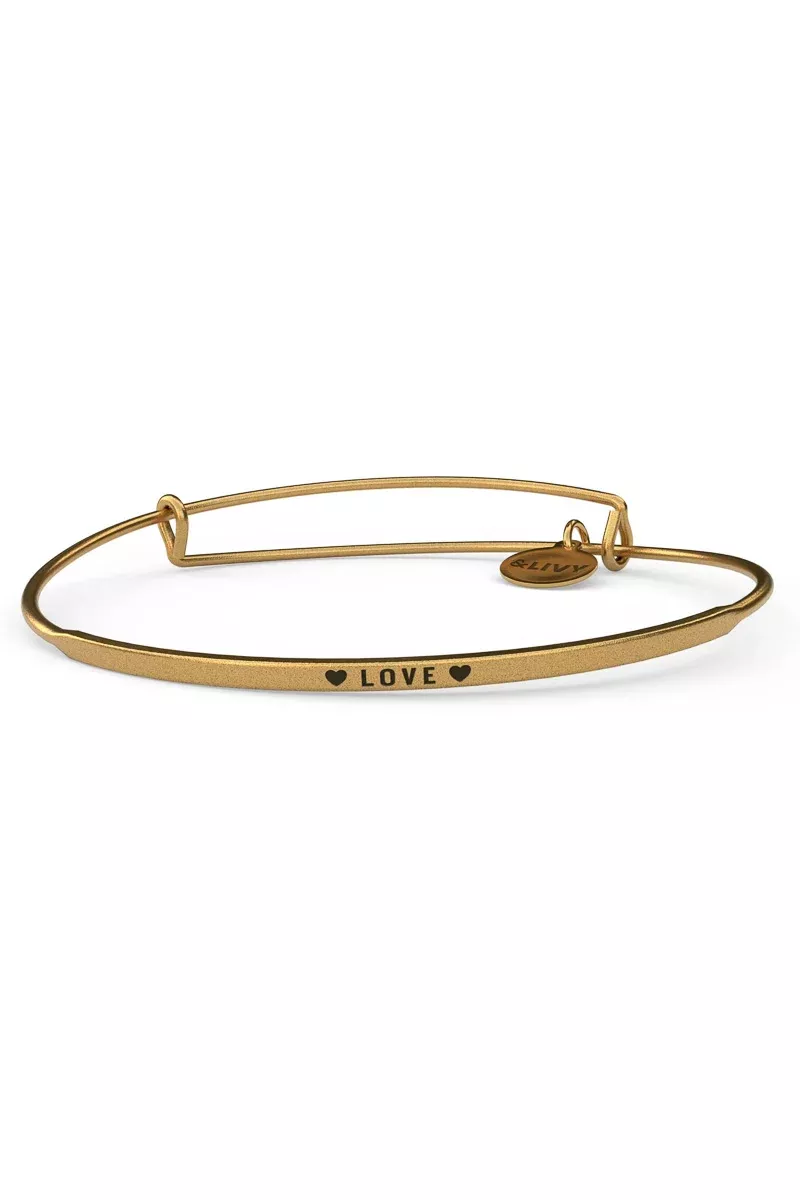 livy-posy-bracelet-love-hearts-antique-gold &Livy Posy Bracelet Love Hearts Antique Gold
