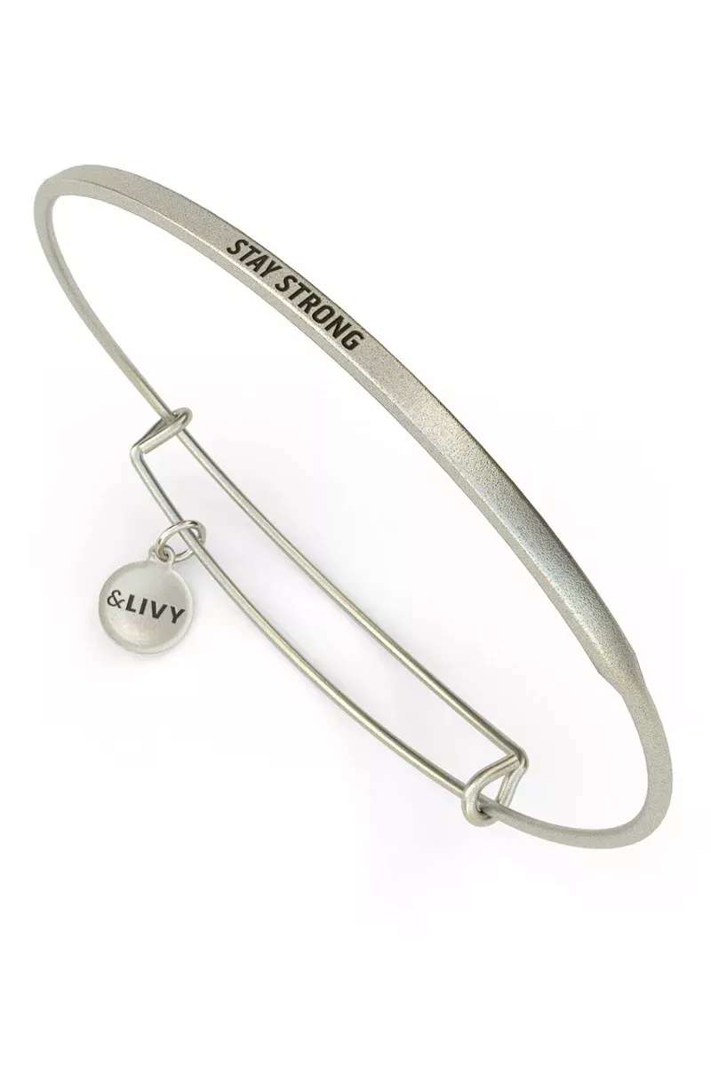 livy-posy-bracelet-stay-strong-antique-silver &Livy Posy Bracelet Stay Strong Antique Silver