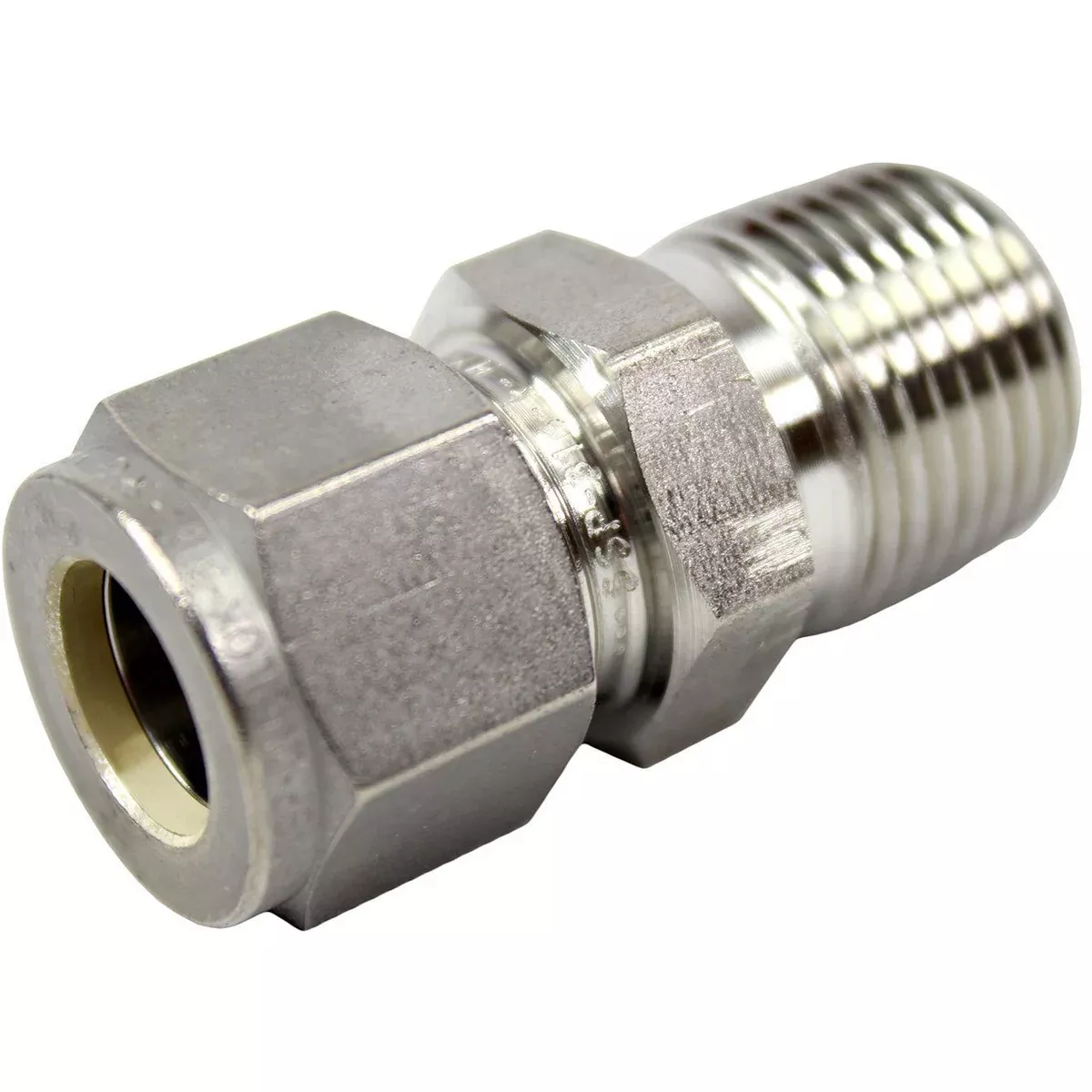 male-connector-bore-through Male Connector Bore Through