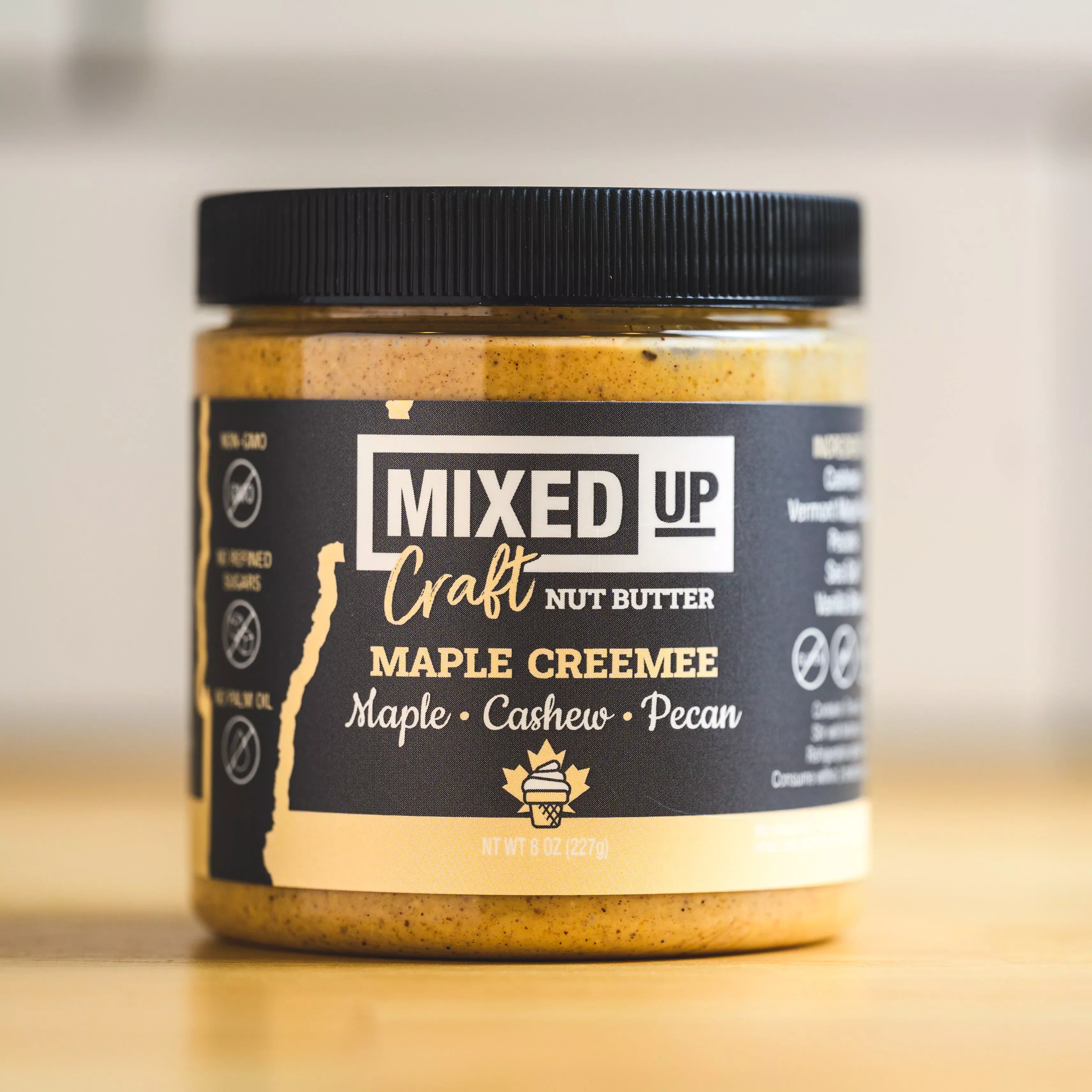 maple-creemee-vermont-maple-cashew-pecan-nut-butter-with-vanilla-bean-8-oz "Maple Creemee" - Vermont Maple, Cashew, and Pecan Nut Butter with Vanilla Bean - 8 oz