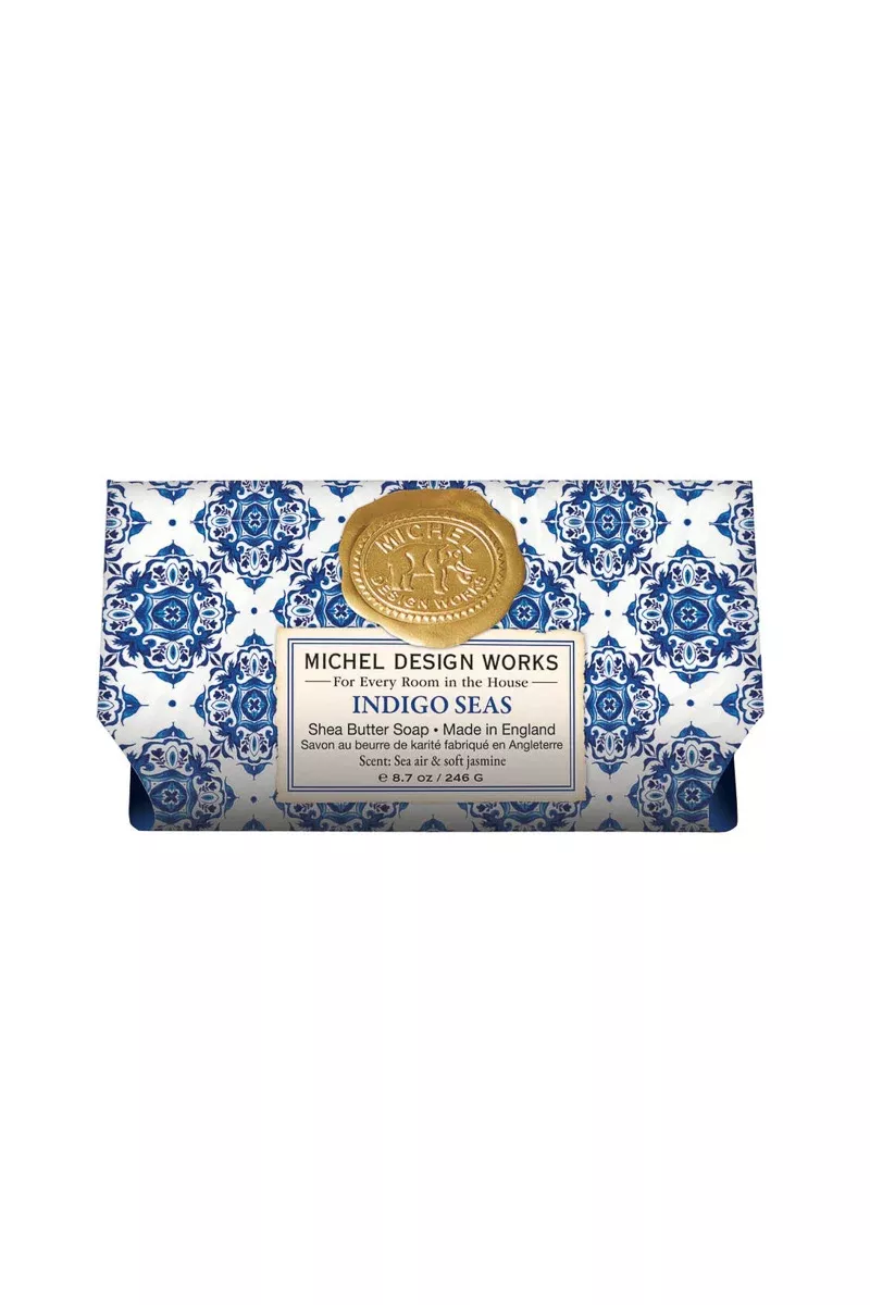michel-design-works-indigo-seas-large-bath-soap-bar Michel Design Works Indigo Seas Large Bath Soap Bar