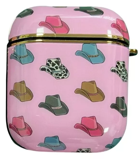 Midwestern Merch, Pink Cowboy Hat AirPod Case