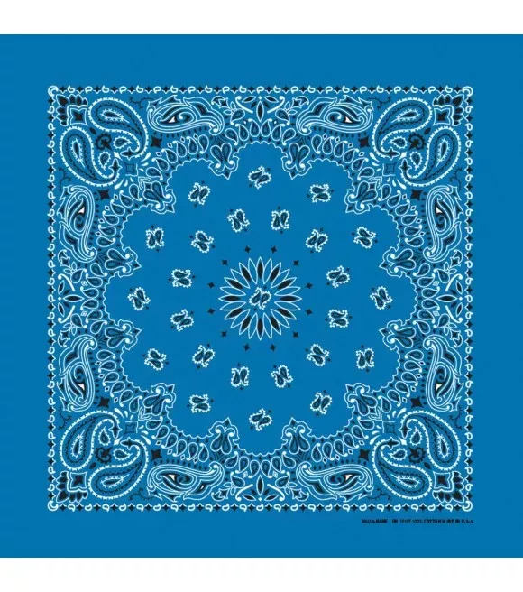 Mirage Blue Paisley Bandanna, B22PAI-000043
