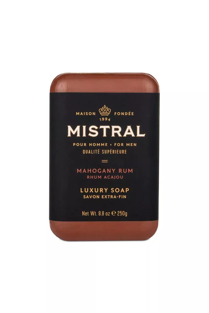mistral-bar-soap-mahogany-rum-250g Mistral Bar Soap Mahogany Rum 250g