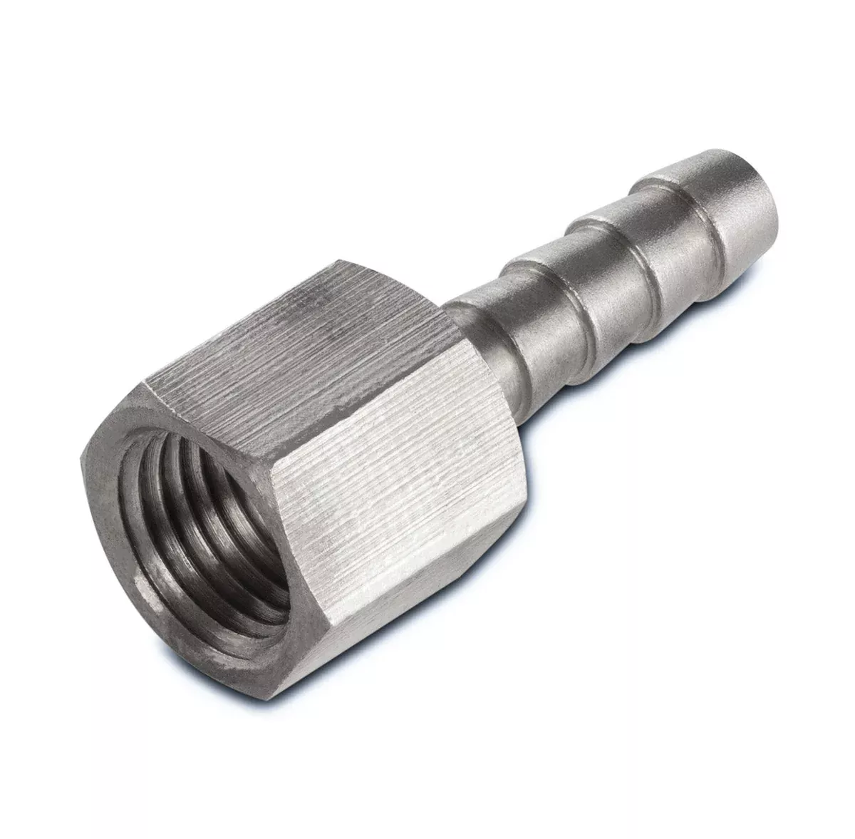 nickel-plated-brass-1-4-npt-female-to-1-4-barb-fitting Nickel Plated Brass 1/4" NPT Female to 1/4" Barb Fitting