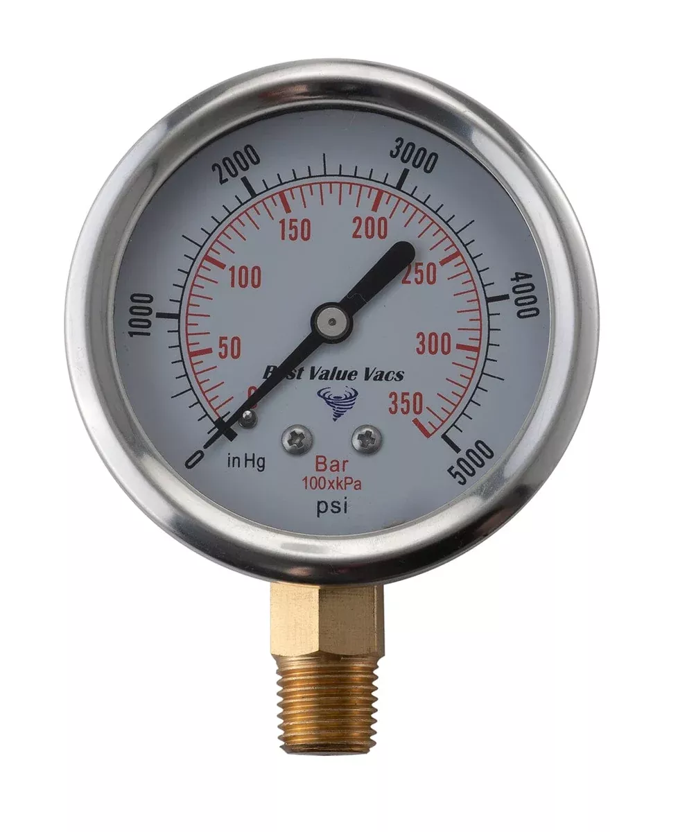oil-filled-vacuum-pressure-gauge-bottom-mount-1-4-mnpt Oil Filled Vacuum/Pressure Gauge - Bottom Mount - 1/4" MNPT