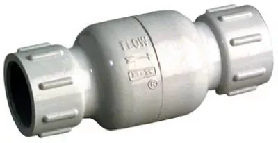 pvc-check-valve-threaded-white-schedule-40-1-1-2-in PVC Check Valve, Threaded, White, Schedule 40, 1-1/2-In.