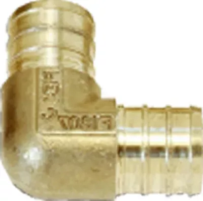 sharkbite-uc256lfa-pipe-elbow-3-4-in-pex-3-4-in-barb-90-deg SharkBite UC256LFA Pipe Elbow, 3/4 in PEX, 3/4 in Barb, 90 deg