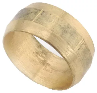 sleeve-compression-brass-3-8-in Sleeve, Compression, Brass, 3/8-In.