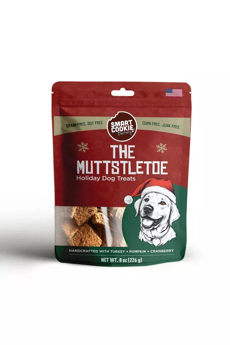 smart-cookie-bakery-muttstletoe-dog-treats-8-oz Smart Cookie Bakery The Muttstletoe Dog Treats 8 oz