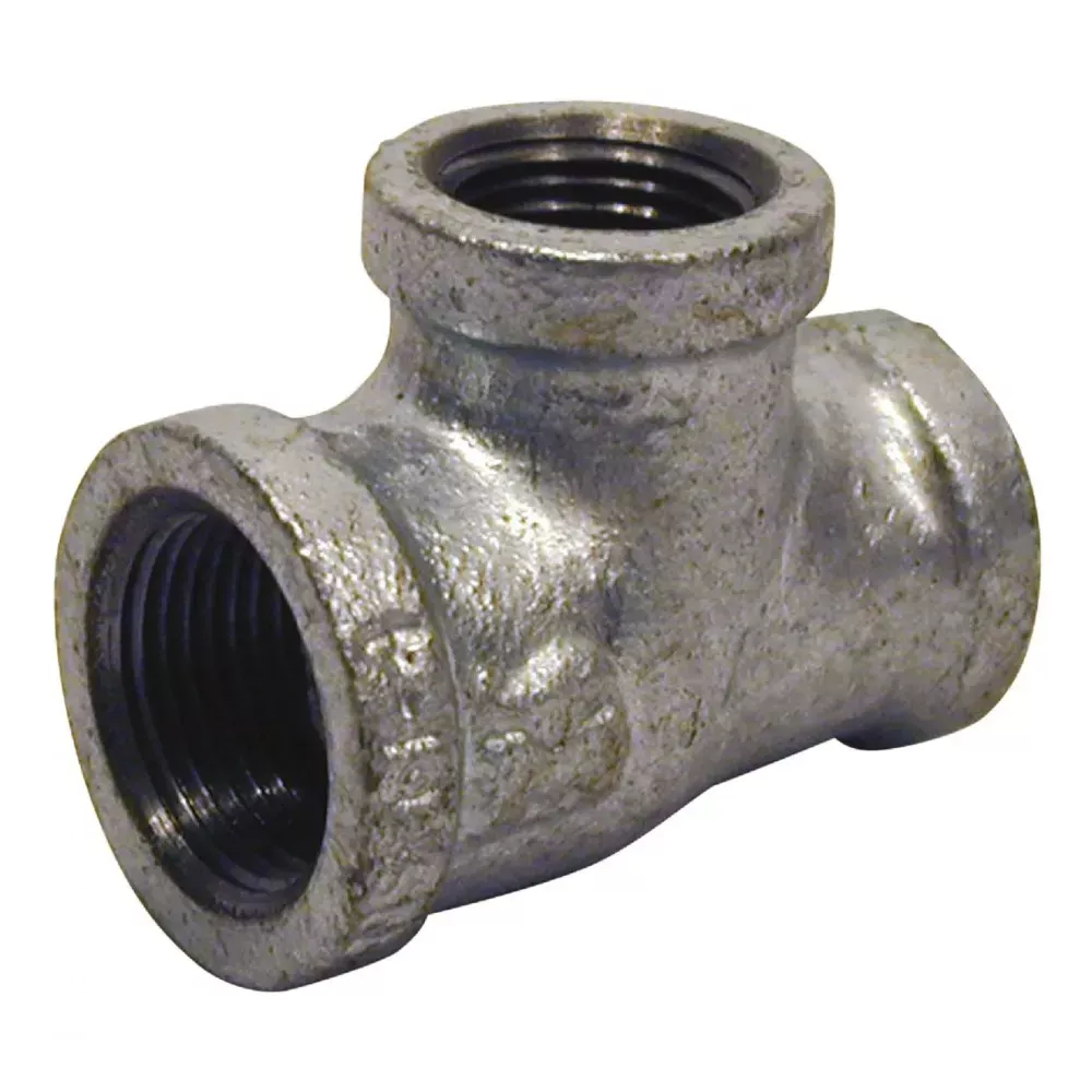 southland-1-x-3-3-x-1-malleable-iron-reducing-galvanized-tee Southland, 1" x 3/3" x 1"Malleable Iron Reducing Galvanized Tee