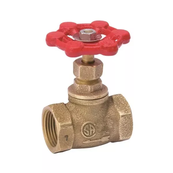 southland-105-003nl-stop-valve-1-2-in-fpt-x-fpt-brass Southland 105-003NL Stop Valve, 1/2 in FPT x FPT, Brass