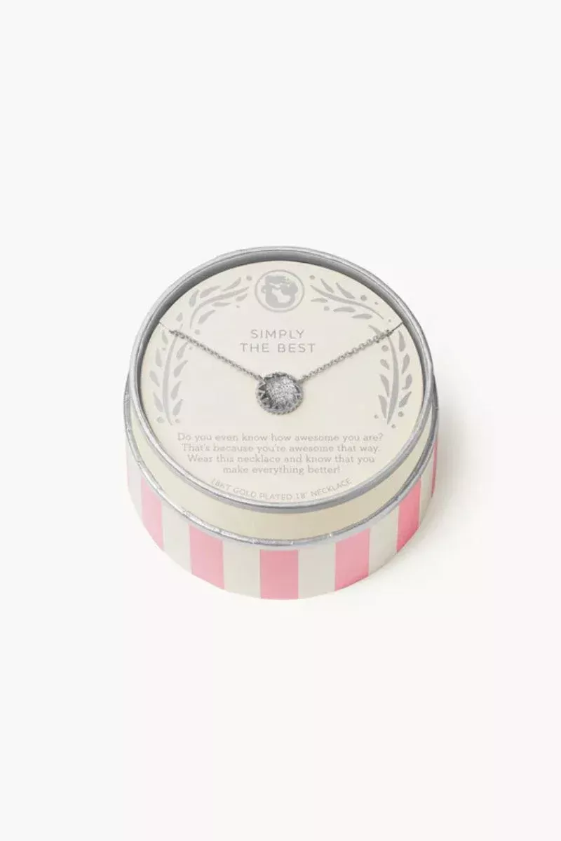 Spartina Sea La Vie The Best Glitter Necklace Silver
