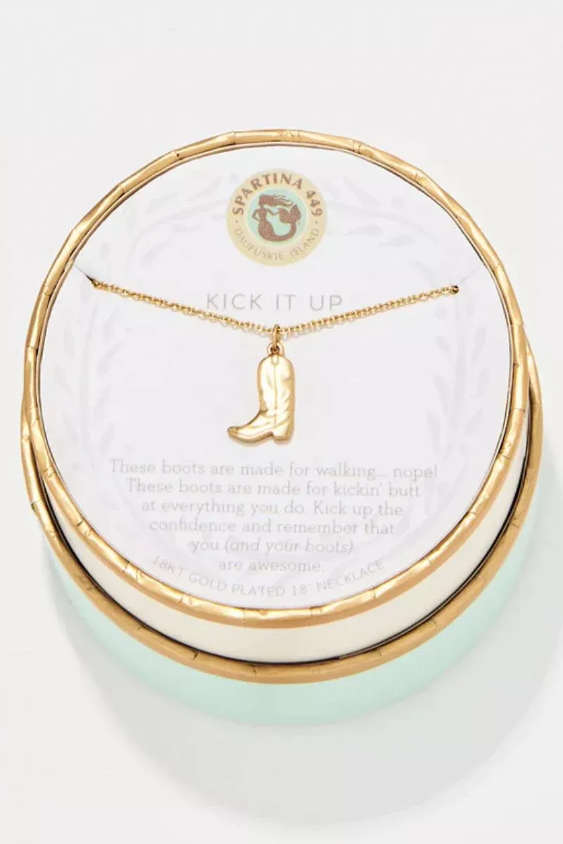Spartina Sea La Vie Necklace 18" Kick It Up Gold
