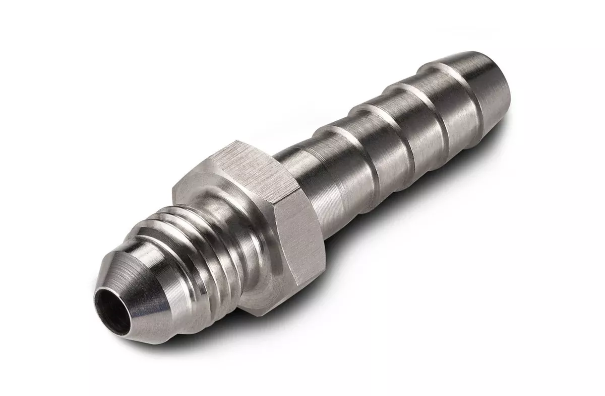 stainless-steel-1-4-hose-barb-x-1-4-37-degree-flare Stainless Steel 1/4" Hose Barb x 1/4" 37 Degree Flare