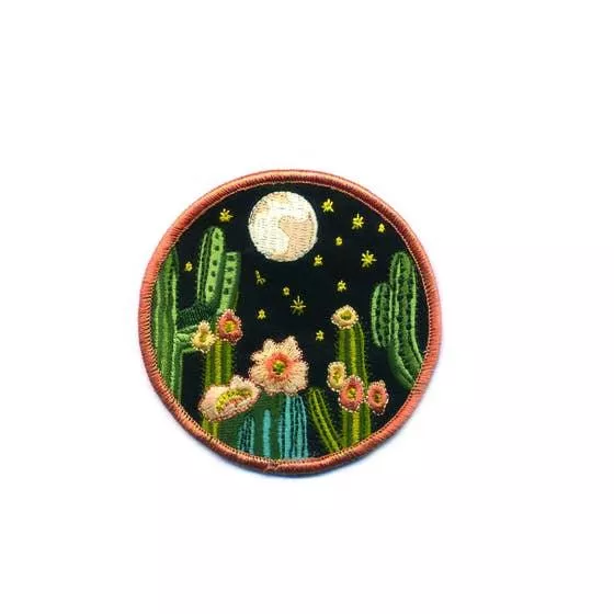 starry-night-cactus-iron-on-patch Starry Night Cactus Iron On Patch
