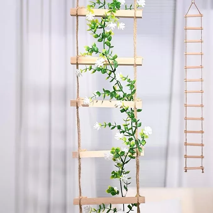 sturdy-climbing-plants-trellis-natural-wood-ladder-design-indoor-outdoor-use-eas Sturdy Climbing Plants Trellis - Natural Wood Ladder Design for Indoor & Outdoor Use, Easy Installation, Reliable Support for Vines & Climbers, Modern Home Decor, Durable Plant Support System
