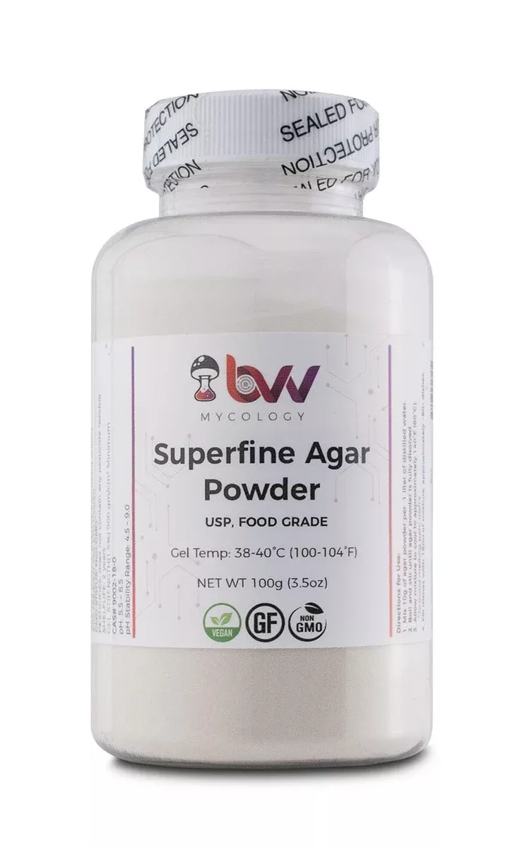 Superfine Agar Powder for Mushrooms Mycology Petri Dishes