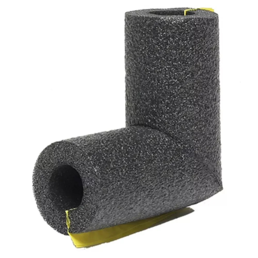 Thermwell, 1/2" Gray Polyethylene Foam Elbow Pipe Insultation