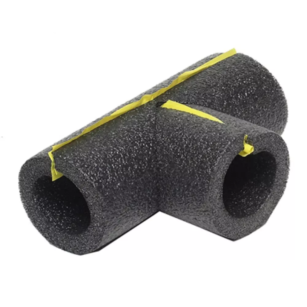 Thermwell, 1/2" Gray Polyethylene Foam Pipe Tee Insulation