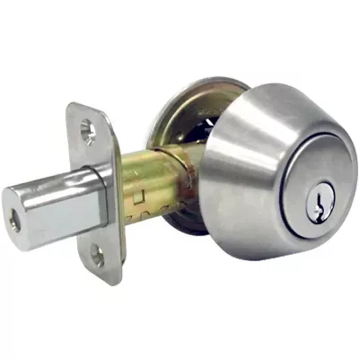 tru-guard-double-cylinder-deadbolt-stainless-steel Tru-Guard Double-Cylinder Deadbolt, Stainless Steel