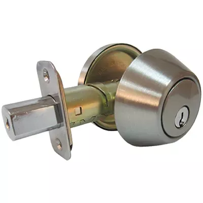 tru-guard-single-cylinder-deadbolt-satin-nickel Tru-Guard Single-Cylinder Deadbolt, Satin Nickel