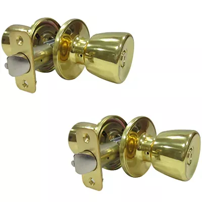 tru-guard-tulip-entry-twin-pack-polished-brass Tru-Guard Tulip Entry Twin Pack, Polished Brass