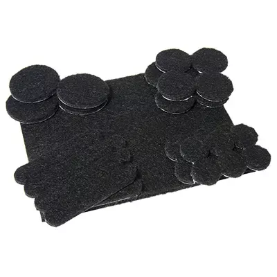 truguard-felt-pads-self-adhesive-black-assorted-33-pk TruGuard Felt Pads, Self-Adhesive, Black, Assorted, 33-Pk.