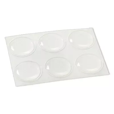 truguard-vinyl-bumpers-self-adhesive-clear-round-3-4-in-6-pk TruGuard Vinyl Bumpers, Self-Adhesive, Clear, Round, 3/4-In., 6-Pk.