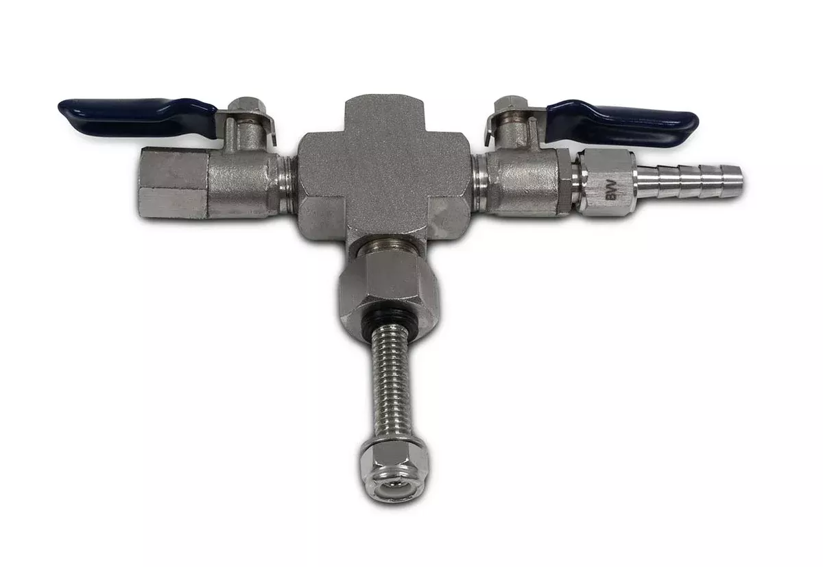 valve-manifold-cross-with-hose-barb Valve Manifold - Cross with Hose Barb