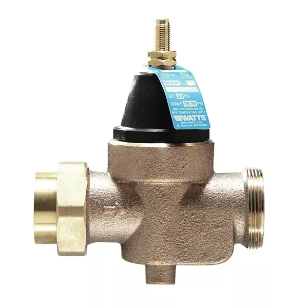 Watts 3/4 LFN45BM1-U Pressure Reducing Valve, 3/4 in NPT x NPT Female, 25 to 75 psi Operating, Silicone Alloy