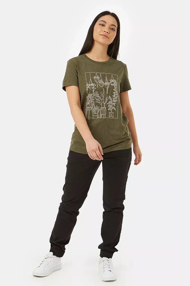 women-t-shirt-plant-club-olive-night-green-heather-extra-small Women T-Shirt Plant Club Olive Night Green Heather Extra Small