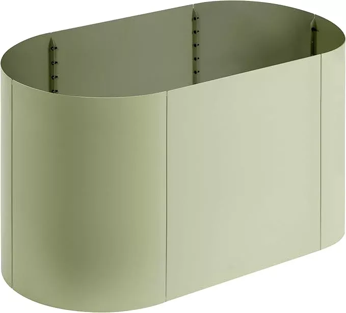 worth-garden-heavy-duty-galvanized-steel-raised-garden-bed-kit-with-powder-coate Worth Garden Heavy Duty Galvanized Steel Raised Garden Bed Kit with Powder Coated Olive Green Finish - 48" L. x 24" W. x24 H. - Metal Planter Box for Vegetables, Flowers, Herbs - Outdoor Gardening