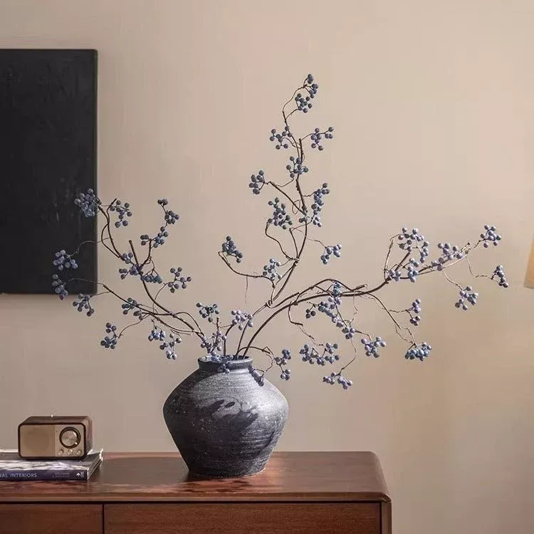 zen-style-blue-berry-stem-37-5-tall Zen Style Blue Berry Stem 37.5" Tall
