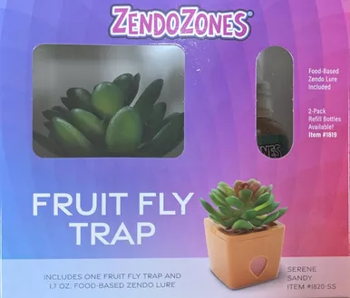 zendozones-fruit-fly-trap-succulent-terracotta ZendoZones Fruit Fly Trap Succulent - Terracotta