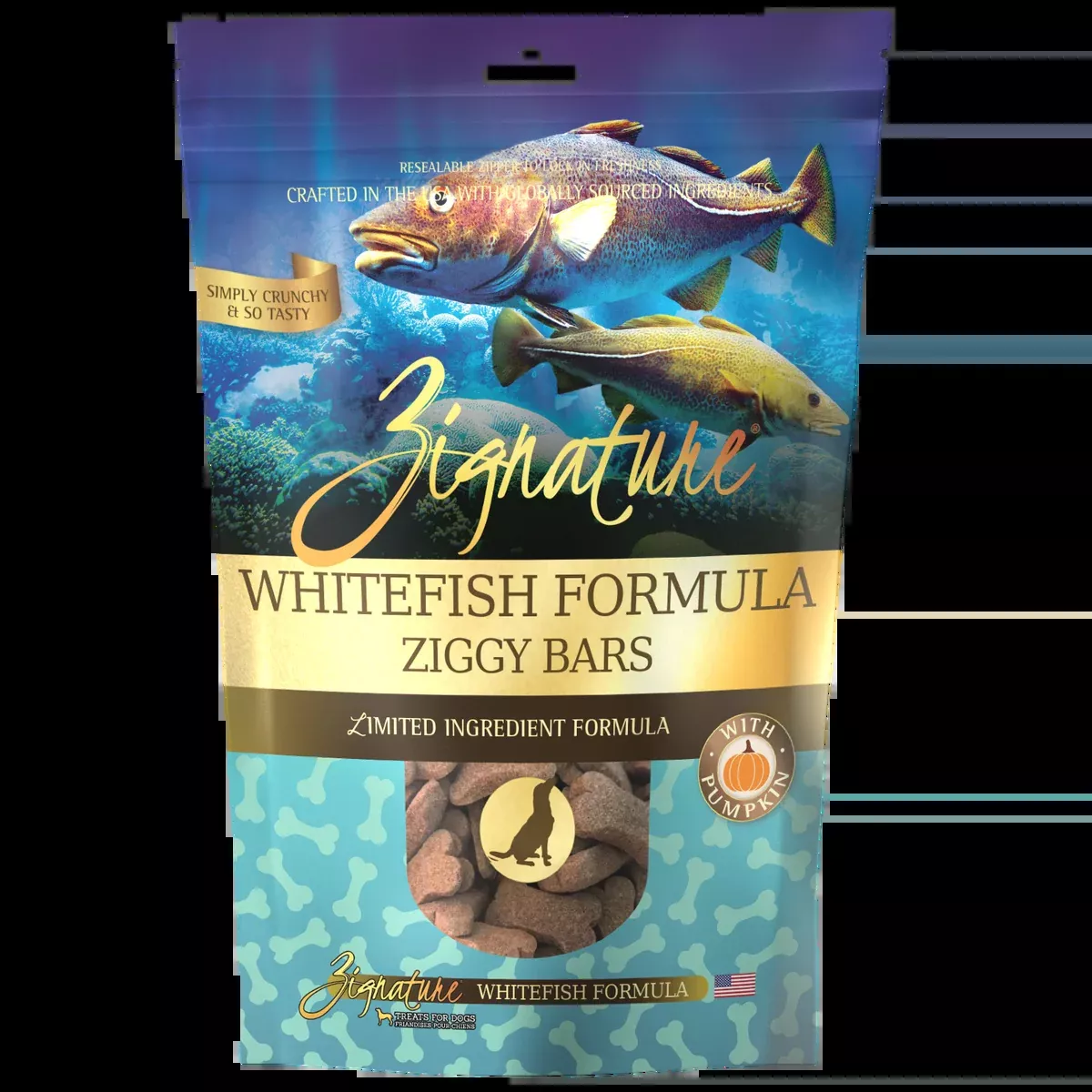 zignature-ziggy-bars-whitefish-formula-dog-treats Zignature Ziggy Bars Whitefish Formula Dog Treats